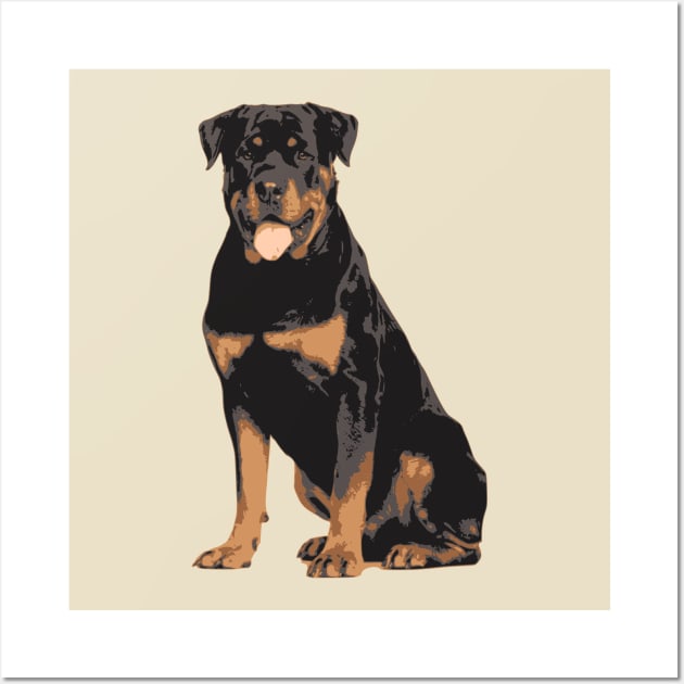 Rottweiler Wall Art by bumblethebee